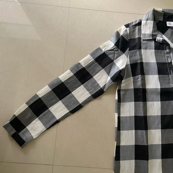 SSS Checked Cotton Shirt Dress - XS - Picture 5 of 8